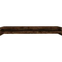 vidaXL Monitorstandaard 100x24x13 cm bewerkt hout gerookt eikenkleurig