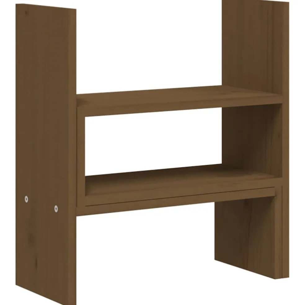 vidaXL Monitorstandaard (39-72)x17x43 cm grenenhout honingbruin