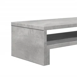 vidaXL Monitorstandaard 54x22x15 cm bewerkt hout betongrijs