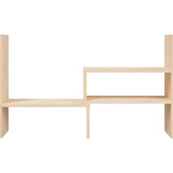 vidaXL Monitorstandaard (39-72)x17x43 cm massief grenenhout