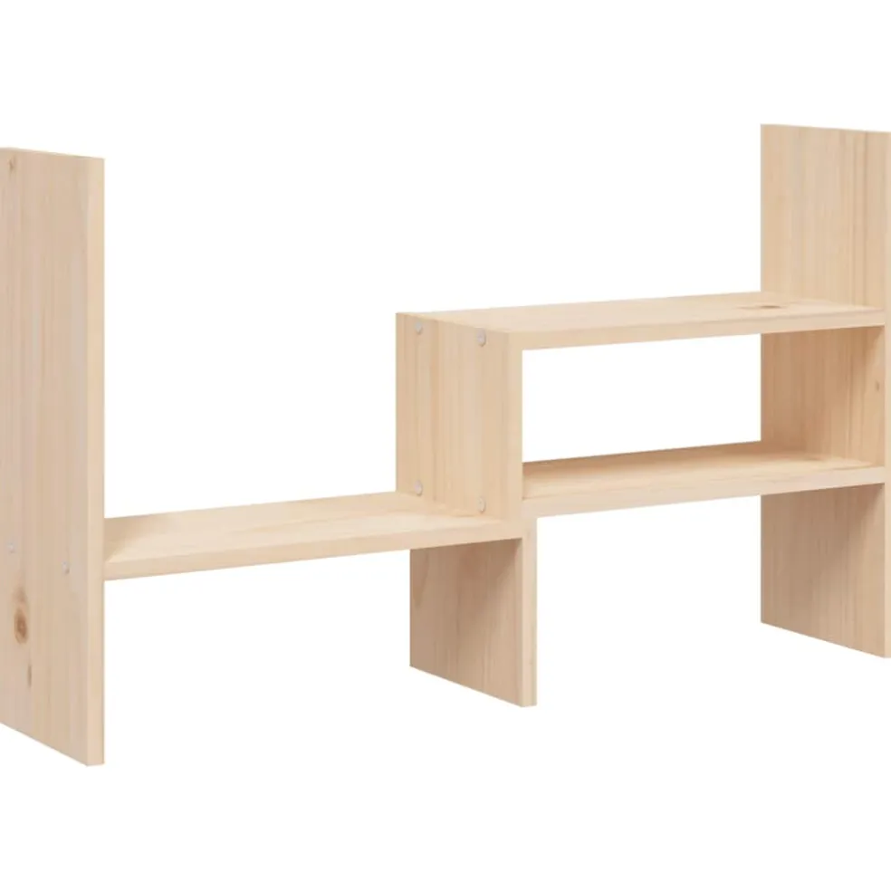 vidaXL Monitorstandaard (39-72)x17x43 cm massief grenenhout