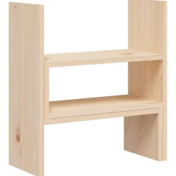 vidaXL Monitorstandaard (39-72)x17x43 cm massief grenenhout