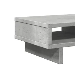 vidaXL Monitorstandaard 50x27x15 cm bewerkt hout betongrijs