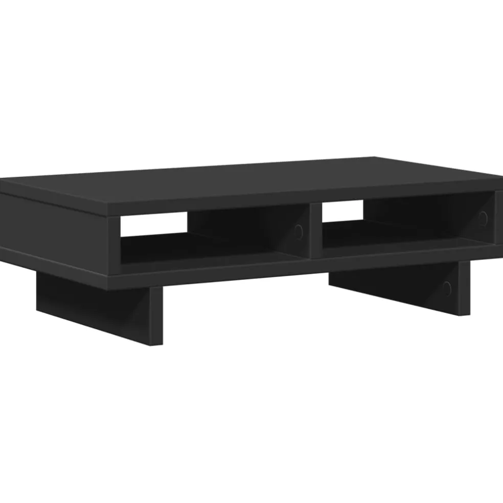 vidaXL Monitorstandaard 54x22x15 cm bewerkt hout gerookt eikenkleurig
