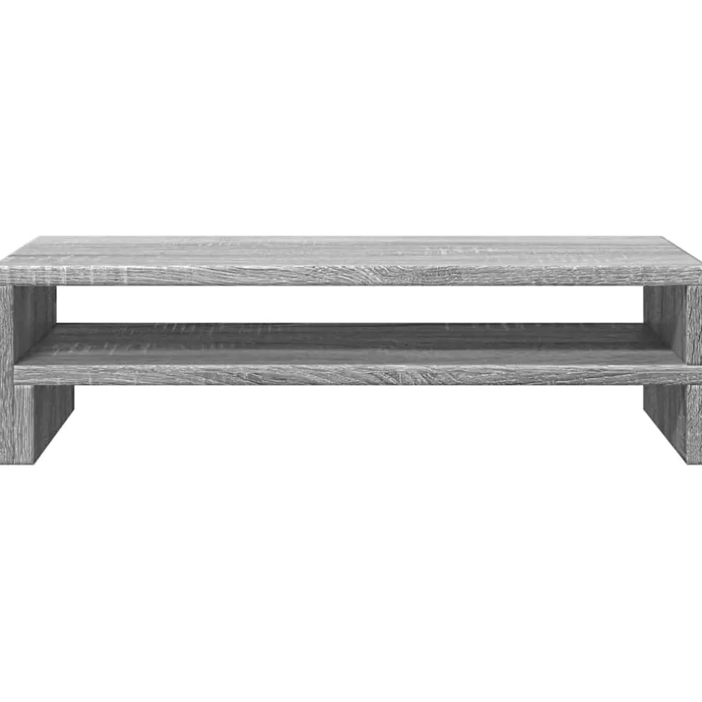 vidaXL Monitorstandaard 54x22x15 cm bewerkt hout grijs sonoma eiken