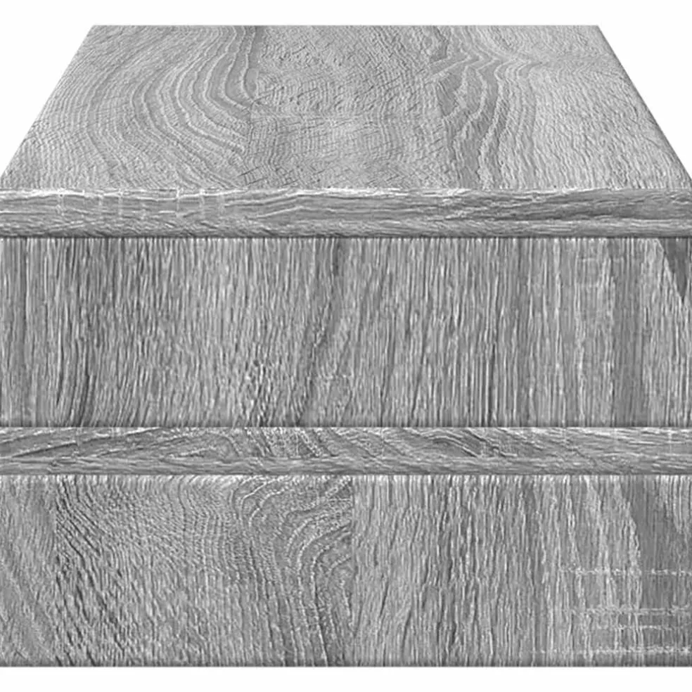 vidaXL Monitorstandaard 54x22x15 cm bewerkt hout grijs sonoma eiken