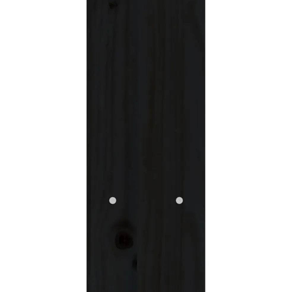 vidaXL Monitorstandaard (39-72)x17x43 cm massief grenenhout zwart