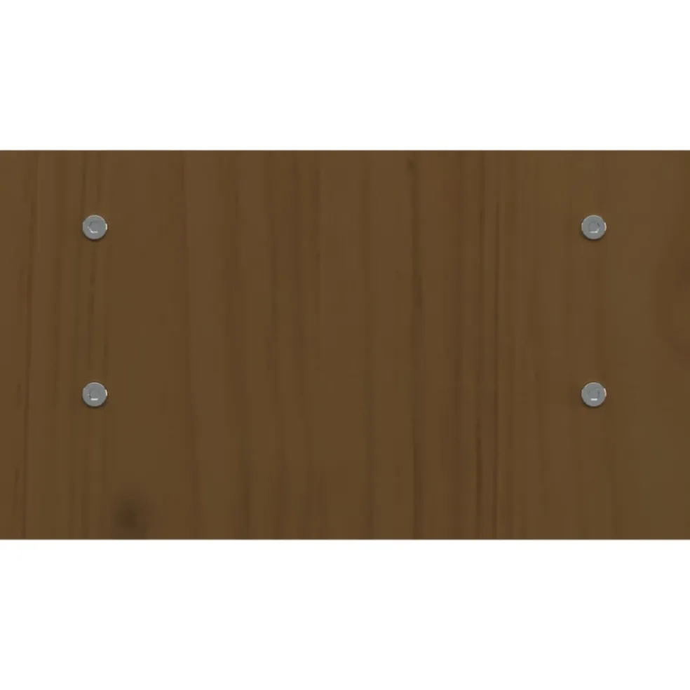 vidaXL Monitorstandaard 50x27x15 cm massief grenenhout honingbruin