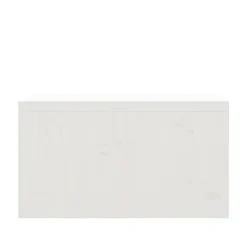 vidaXL Monitorstandaard 50x27x15 cm massief grenenhout wit