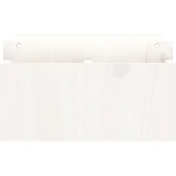 vidaXL Monitorstandaard 70x27,5x15 cm massief grenenhout wit
