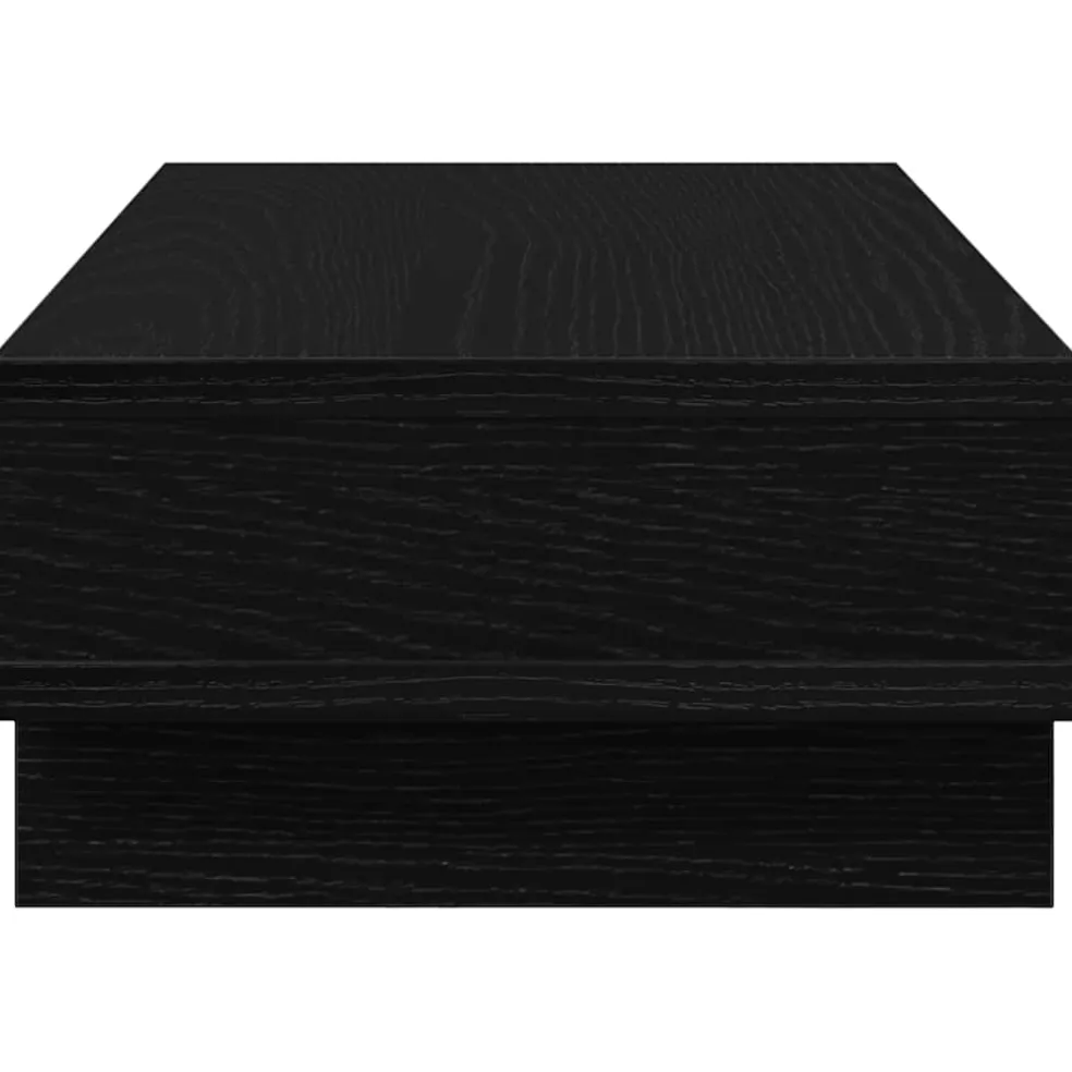 vidaXL Monitorstandaard Zwart Eiken 50x27x15 cm Bewerkt Hout