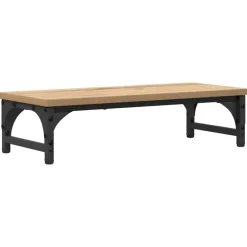 vidaXL Monitor Stand Artisanaal eiken 55 x 23 x 14 cm Bewerkt hout