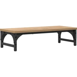 vidaXL Monitor Stand Artisanaal eiken 55 x 23 x 14 cm Bewerkt hout