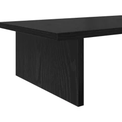 vidaXL Monitor Stand Zwart eiken 100 x 27 x 15 cm Bewerkt hout