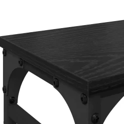 vidaXL Monitor Stand Zwart eiken 55 x 23 x 14 cm Bewerkt hout