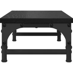 vidaXL Monitor Stand Zwart eiken 55 x 23 x 14 cm Bewerkt hout