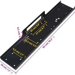 vidaXL Montageplaat 12000 lbs universeel