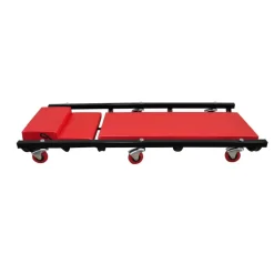 vidaXL Monteursbed met 6 wielen verstelbaar