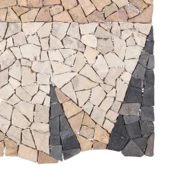 vidaXL Mosaic Tiles Wind Pattern Meerkleurig 120 x 120 cm Marmer