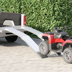 vidaXL Motorcycle Ramp 680 kg 2 st Zilver 680 kg Aluminium