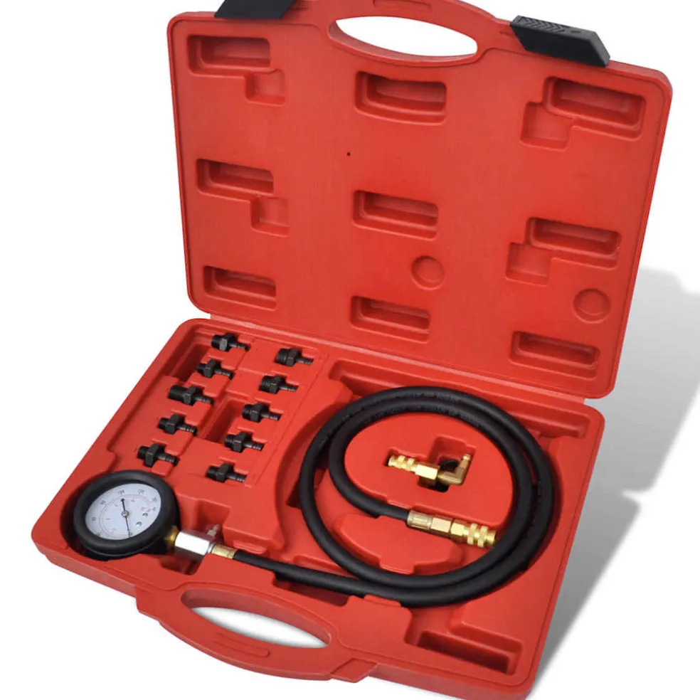 vidaXL Motor en olie druk test set