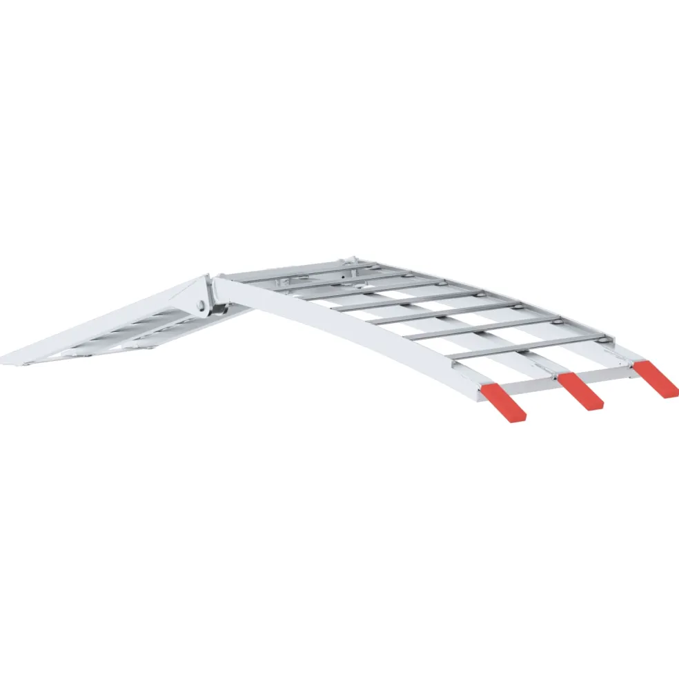 vidaXL Motorfietshelling zilver 340 kg per stuk Aluminium