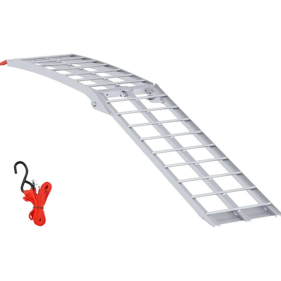 vidaXL Motorfietshelling zilver 340 kg per stuk Aluminium