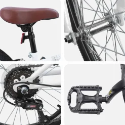 vidaXL Mountainbike 20 Inch 6-Snelheid voor 5-8 jaar oud Wit