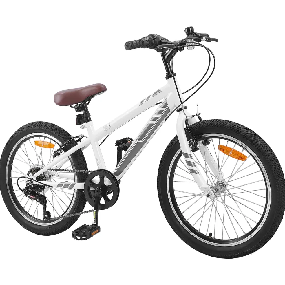 vidaXL Mountainbike 20 Inch 6-Snelheid voor 5-8 jaar oud Wit