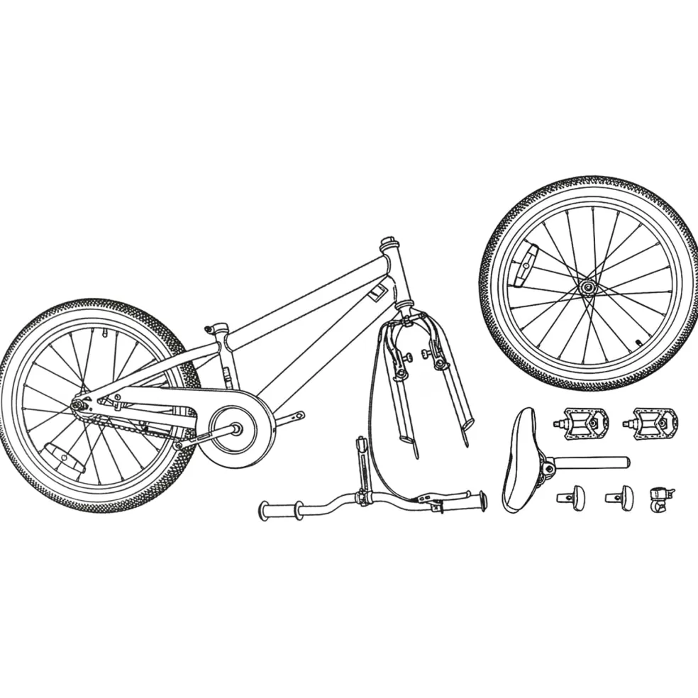 vidaXL Mountainbike 20 Inch 6-Snelheid voor 5-8 jaar oud Wit