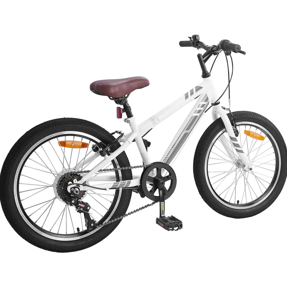 vidaXL Mountainbike 20 Inch 6-Snelheid voor 5-8 jaar oud Wit