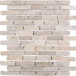 vidaXL Mozaïek Tegels Crèmekleurig 30 x 30 cm Marmer
