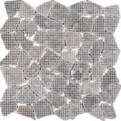 vidaXL Mozaïek Tegels Lichtgrijs 30 x 30 cm Marmer