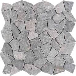vidaXL Mozaïek Tegels Lichtgrijs 30 x 30 cm Marmer