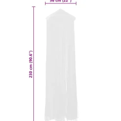 vidaXL Muggennetten 2 st rond 56x325x230 cm