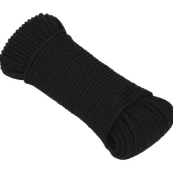vidaXL Multifunctioneel gebruikstouw 5 mm 100 m Zwart Polyester