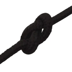 vidaXL Multifunctioneel gebruikstouw 5 mm 100 m Zwart Polyester