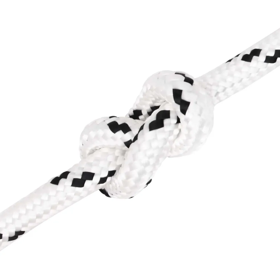 vidaXL Multifunctioneel gebruikstouw 14 mm 25 m Wit Polyester
