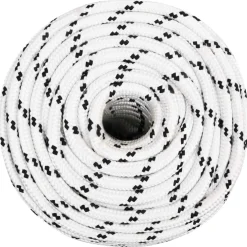 vidaXL Multifunctioneel gebruikstouw 14 mm 25 m Wit Polyester
