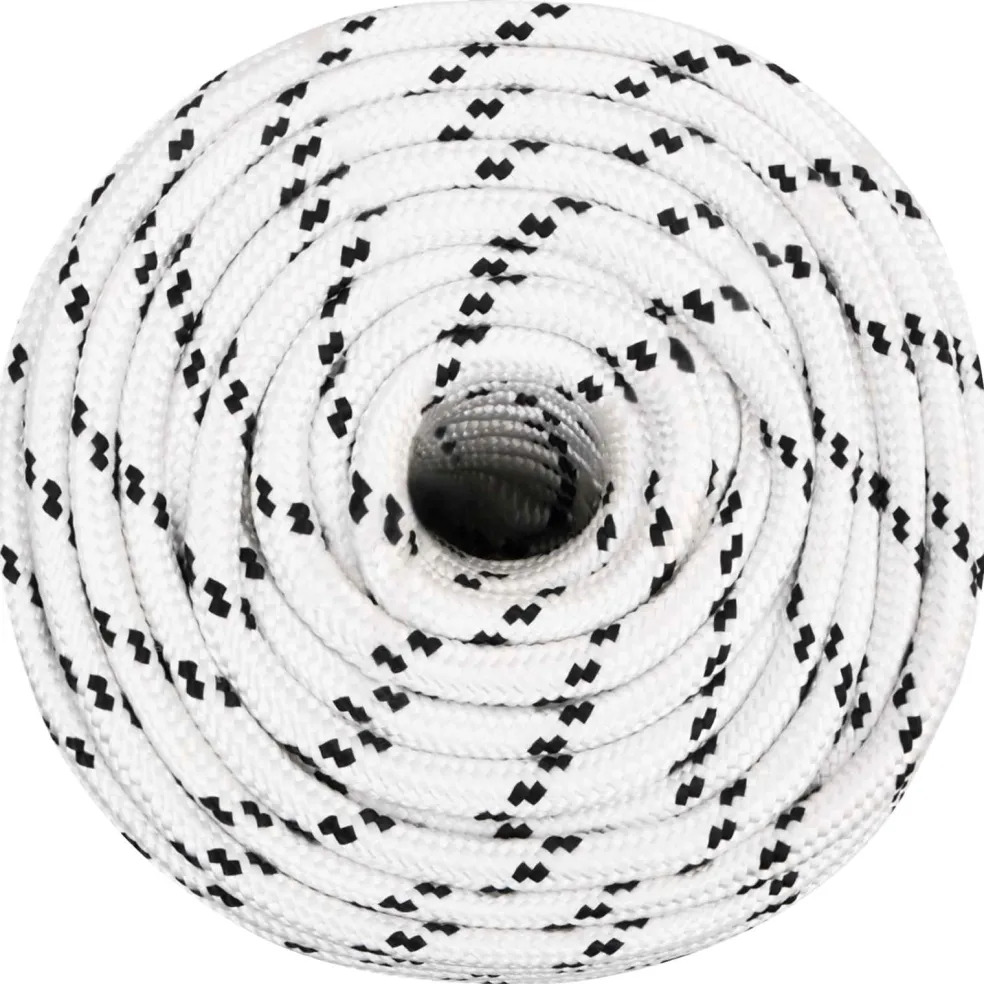 vidaXL Multifunctioneel gebruikstouw 14 mm 25 m Wit Polyester