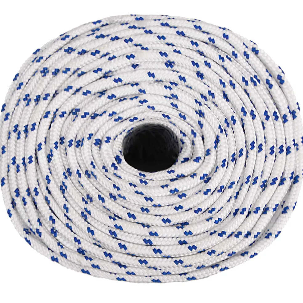 vidaXL Multifunctioneel gebruikstouw 10 mm 25 m Wit en Blauw PP