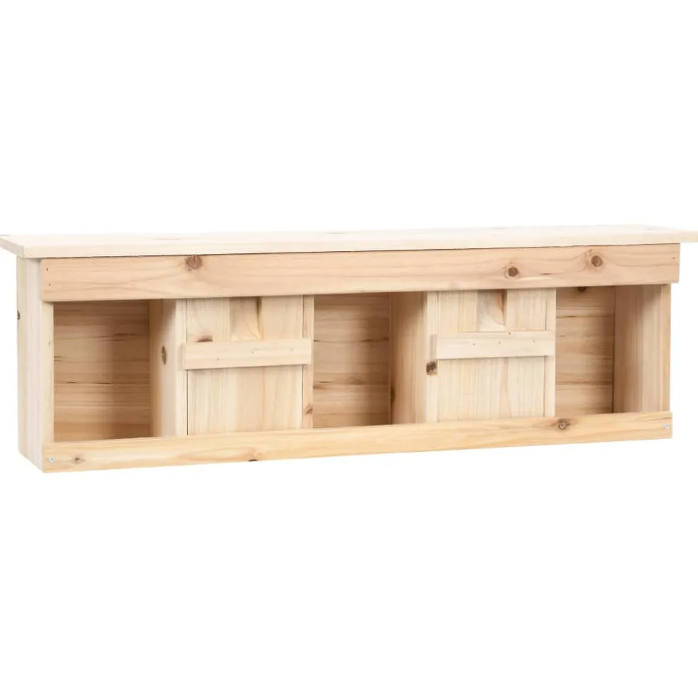 vidaXL Mussenhuis met 5 kamers 68x15x21 cm vurenhout