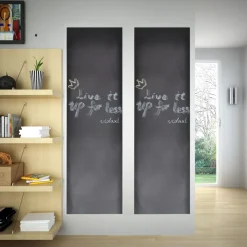 vidaXL Muursticker krijtbord 2 rollen met krijtjes 0,45x2 m