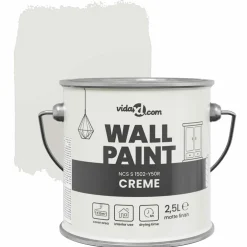 vidaXL Muurverf Bruin 2,5 L Wandprint