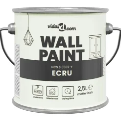 vidaXL Muurverf Bruin 2,5 L Wandprint