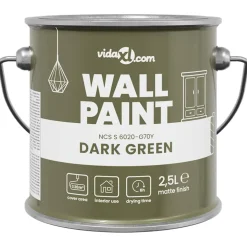 vidaXL Muurverf Groen 2,5 L Wandprint