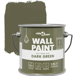 vidaXL Muurverf Groen 2,5 L Wandprint