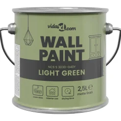 vidaXL Muurverf Groen 2,5 L Wandprint