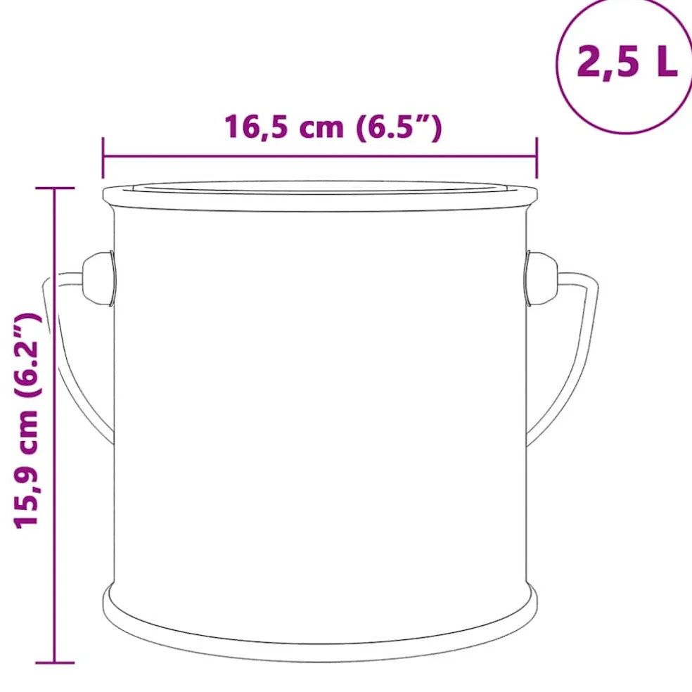 vidaXL Muurverf Roze 2,5 L Wandprint