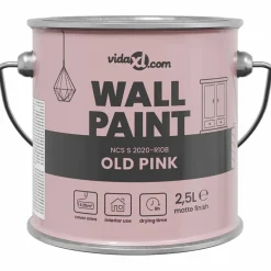 vidaXL Muurverf Roze 2,5 L Wandprint